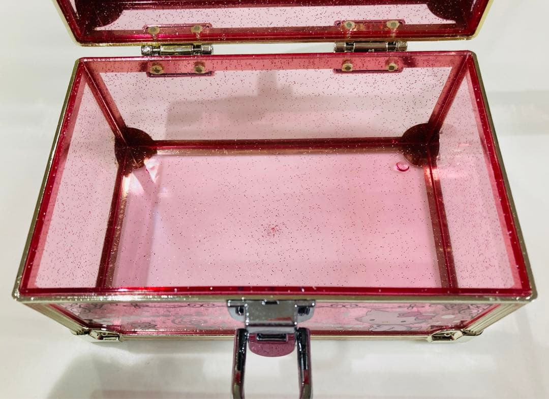 【美品】チャーミーキティ ✨️レア✨️ バニティケース 2005 レア ピンク ラメ