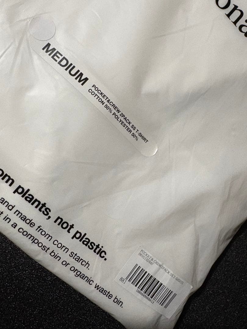 ENNOY POCKET CREW 2PACK SS T-SHIRT M ラス1