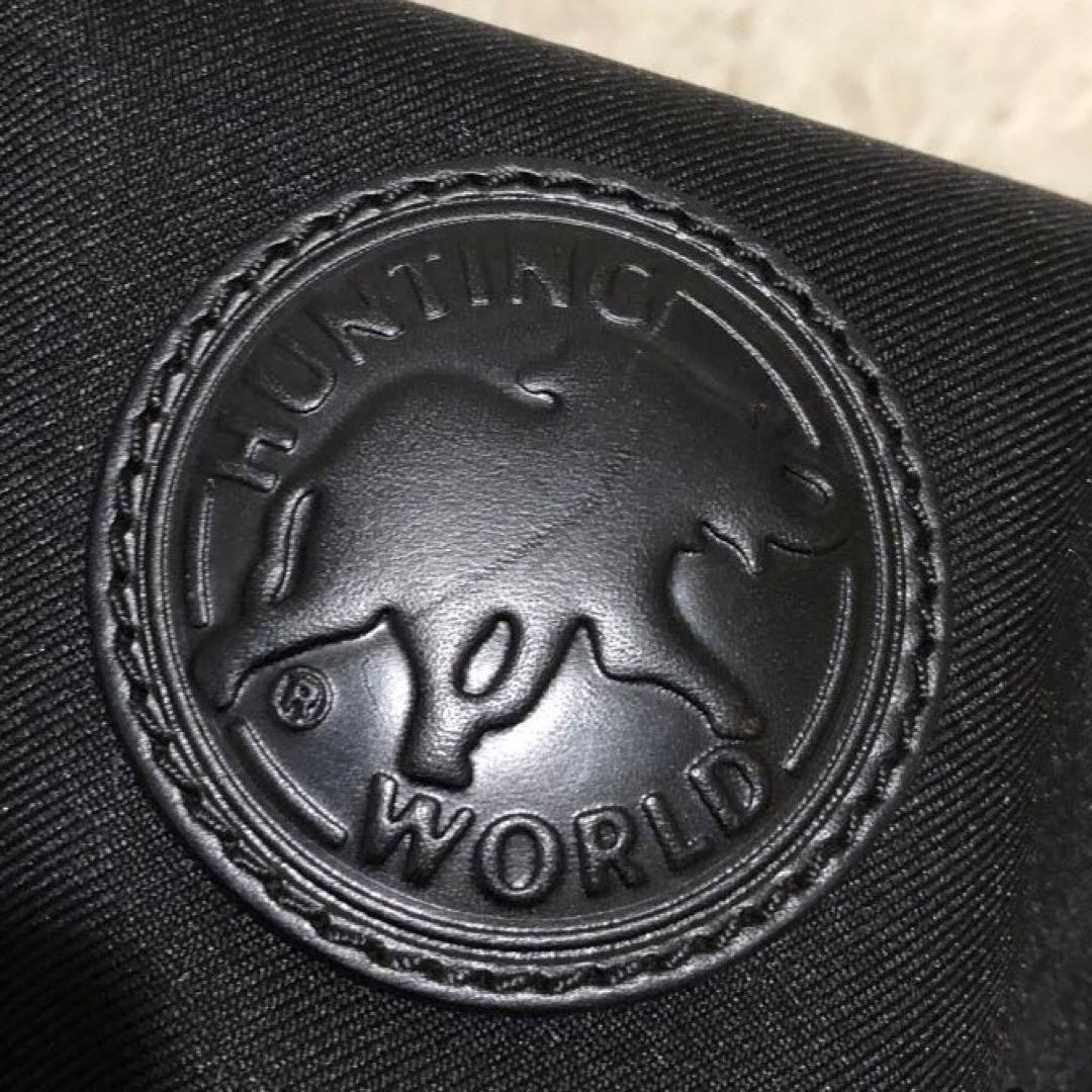 未使用☆ハンティングワールド ショルダーバッグ メッセンジャーバッグ ブラック