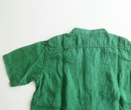 【新品】TIGRE BROCANTE　60リネンバンドカラーオープン半袖シャツ