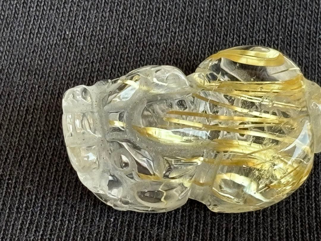 【金運、仕事運上昇】タイチンルチル貔貅⭐️ゴールド⭐️ R49