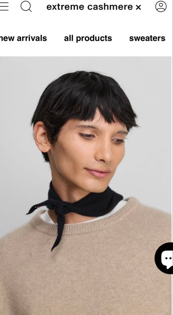 extreme cashmere エクストリームカシミアbandanina