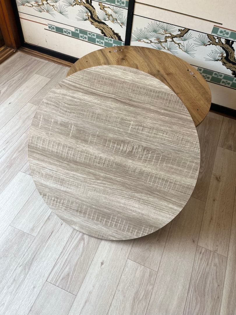 ぼん家具 円形こたつ ナチュラルウッド