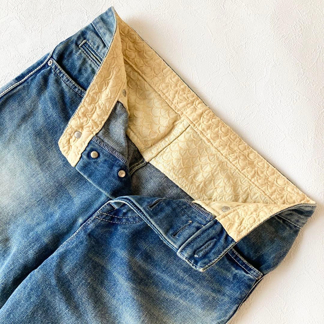 mina perhonen ミナペルホネン　always テーパードデニム　34