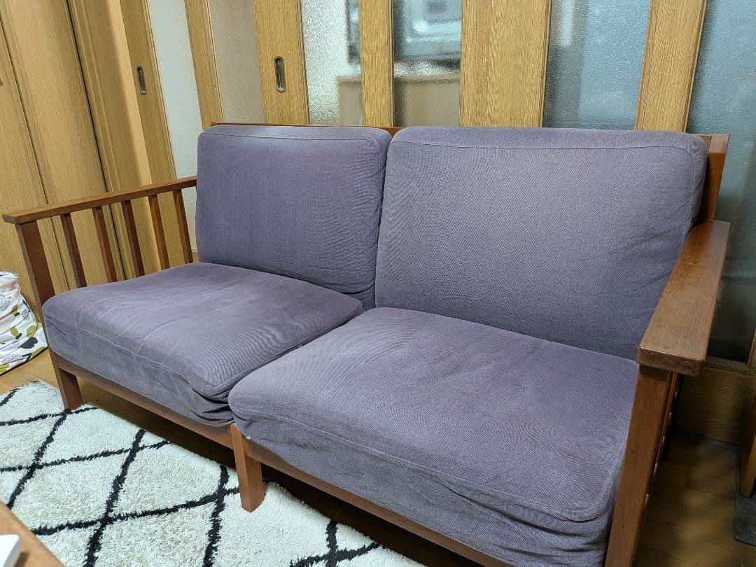 【新生活】北の住まい設計社 n’frame Sofa Ⅰ M チェリー無垢材