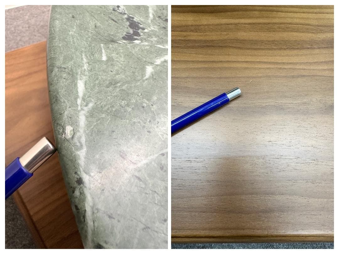 ■ステラワークス■Arcコーヒーテーブル　大理石天板　モダン　センターテーブル