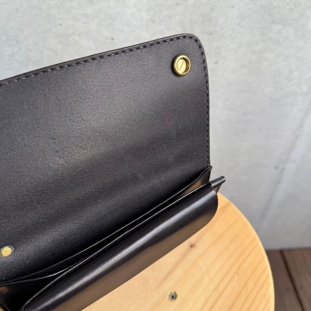 Gold Kid ゴールドキッド レザー クロコダイル革 財布 黒 新品 未使用