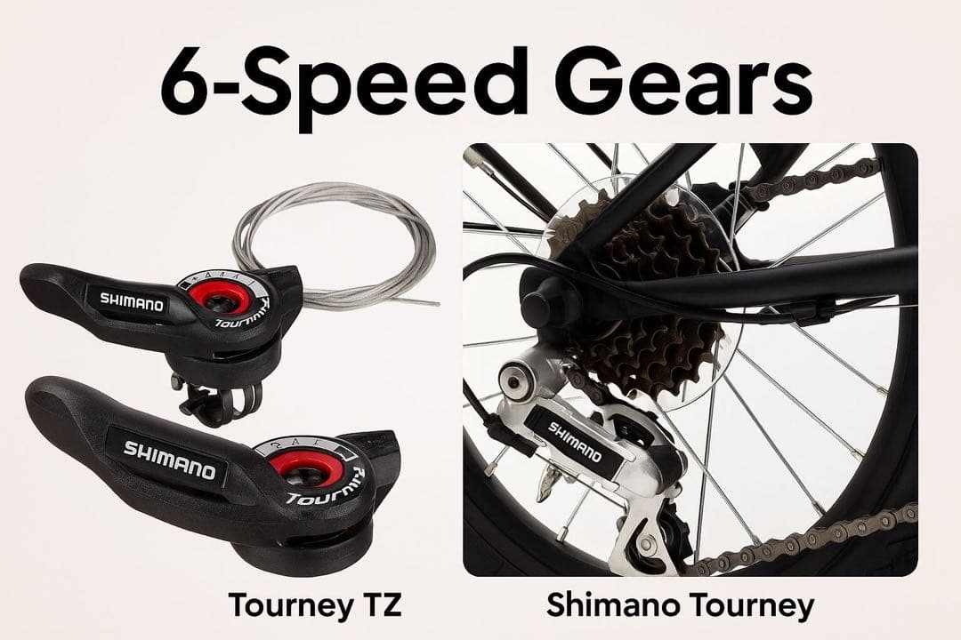 RANGER レンジャー　20インチ折りたたみマウンテンバイク 6段変速グレー￼