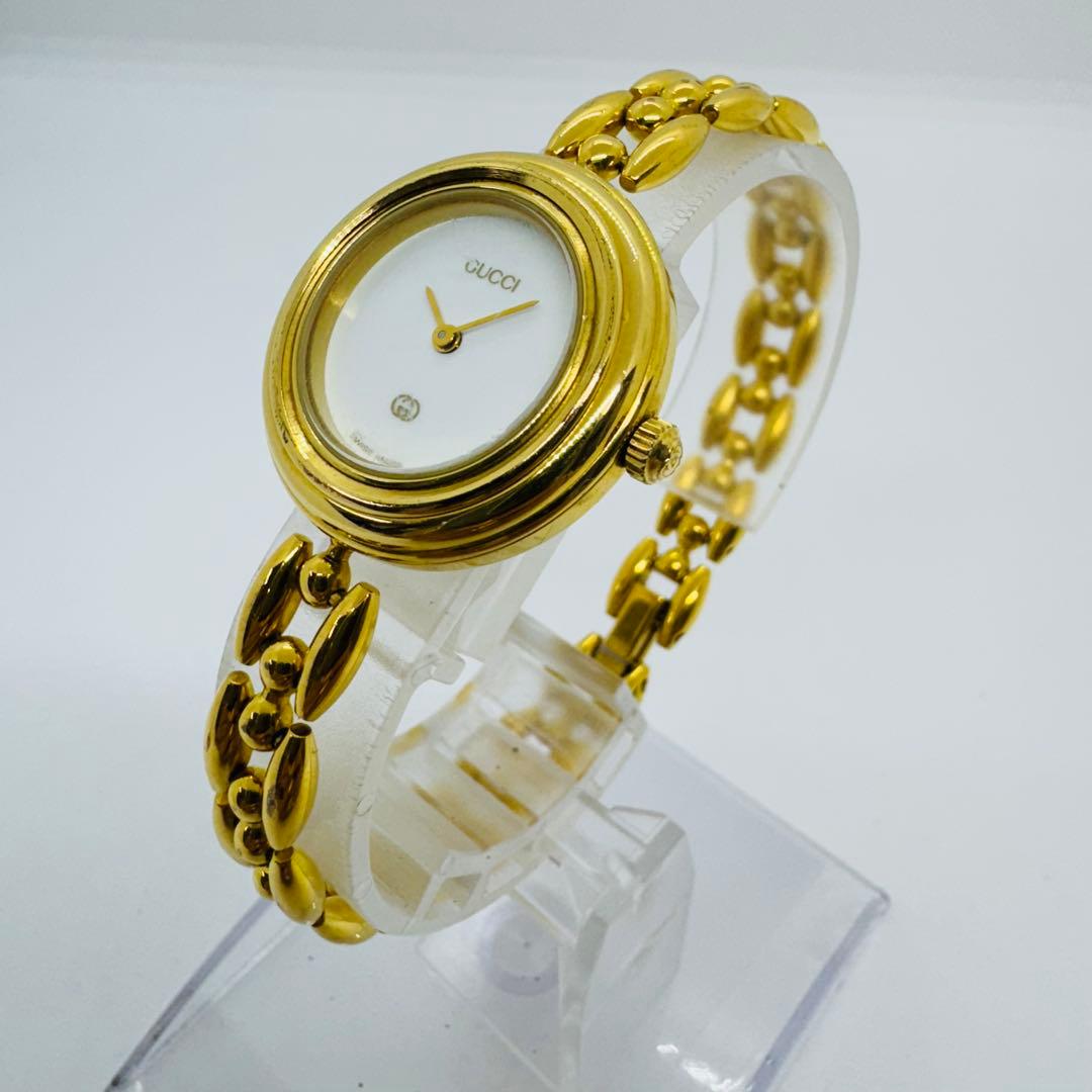 ✨GUCCI✨グッチ✨チェンジベゼル✨11/12✨ゴールド✨腕時計✨
