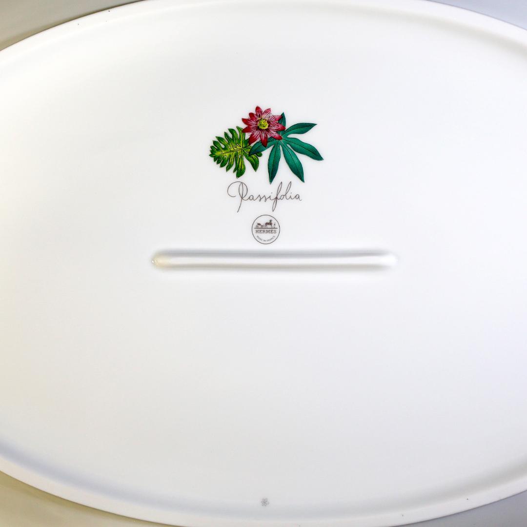 【極美品 送料込み】エルメス パシフォリア オーバル プラッター プレート 大皿