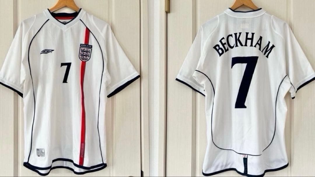 【1/8限定/¥4000off】正規品 ベッカム イングランド代表 2002W杯