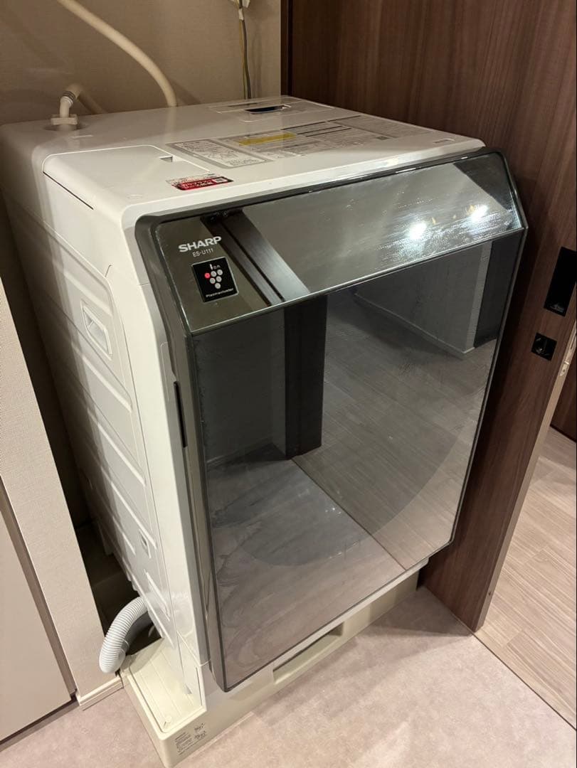 シャープ ドラム式洗濯乾燥機 11/6kg ES-U111-TL 2019年製