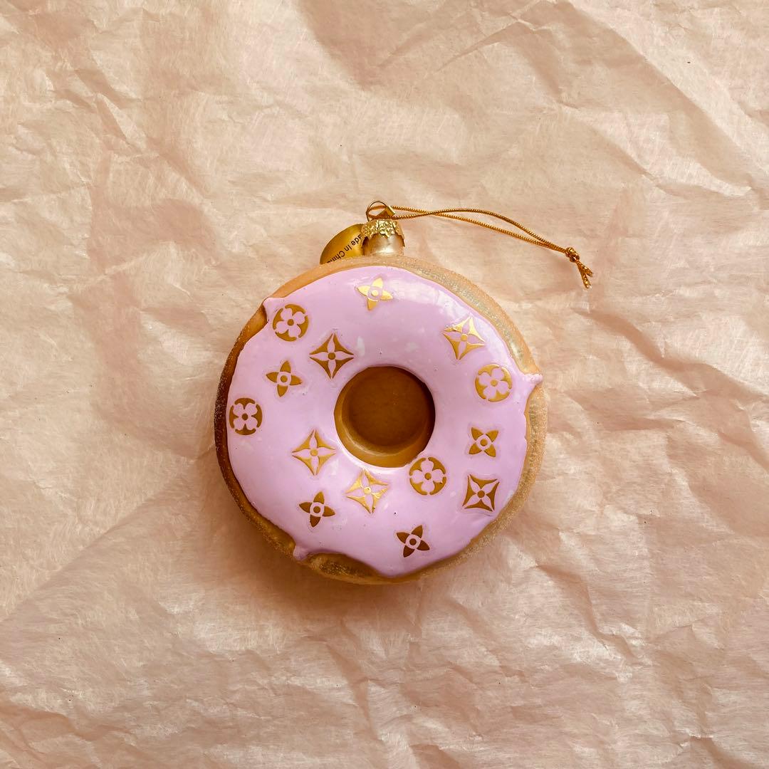新品未使用 ファッショナブル ドーナツ オーナメント ピンク
