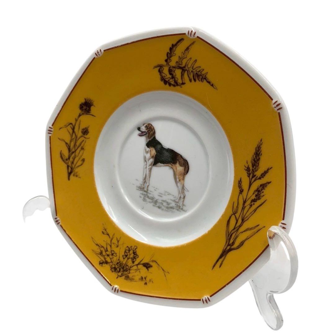 良品◎Hermès エルメス 犬柄 ソーサ― お皿 プレート 洋食器