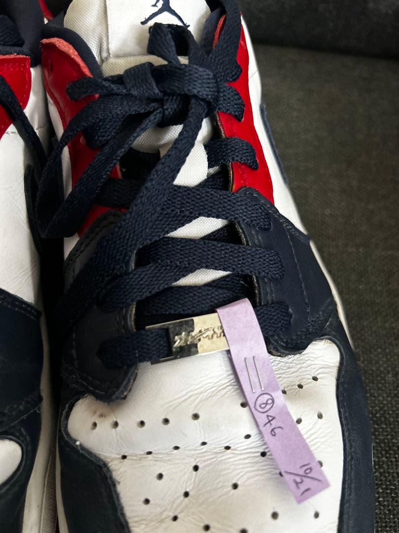 ［クリーニング済み　中古］ナイキ　エアジョーダン1 LOW ゴルフシューズ