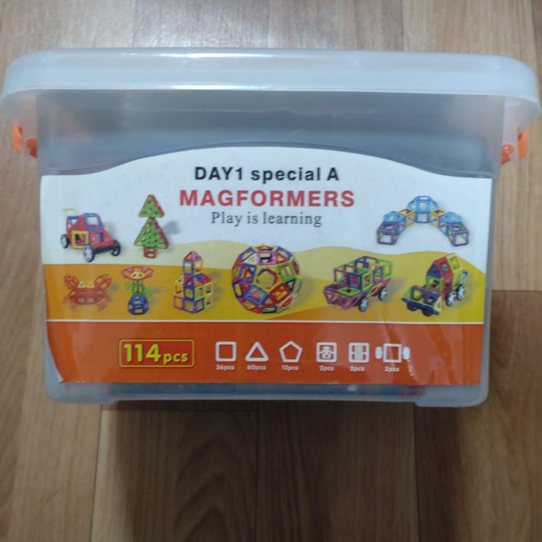 マグフォーマー 114P+車輪、観覧車パーツ付き MAGFORMERS お値下げ