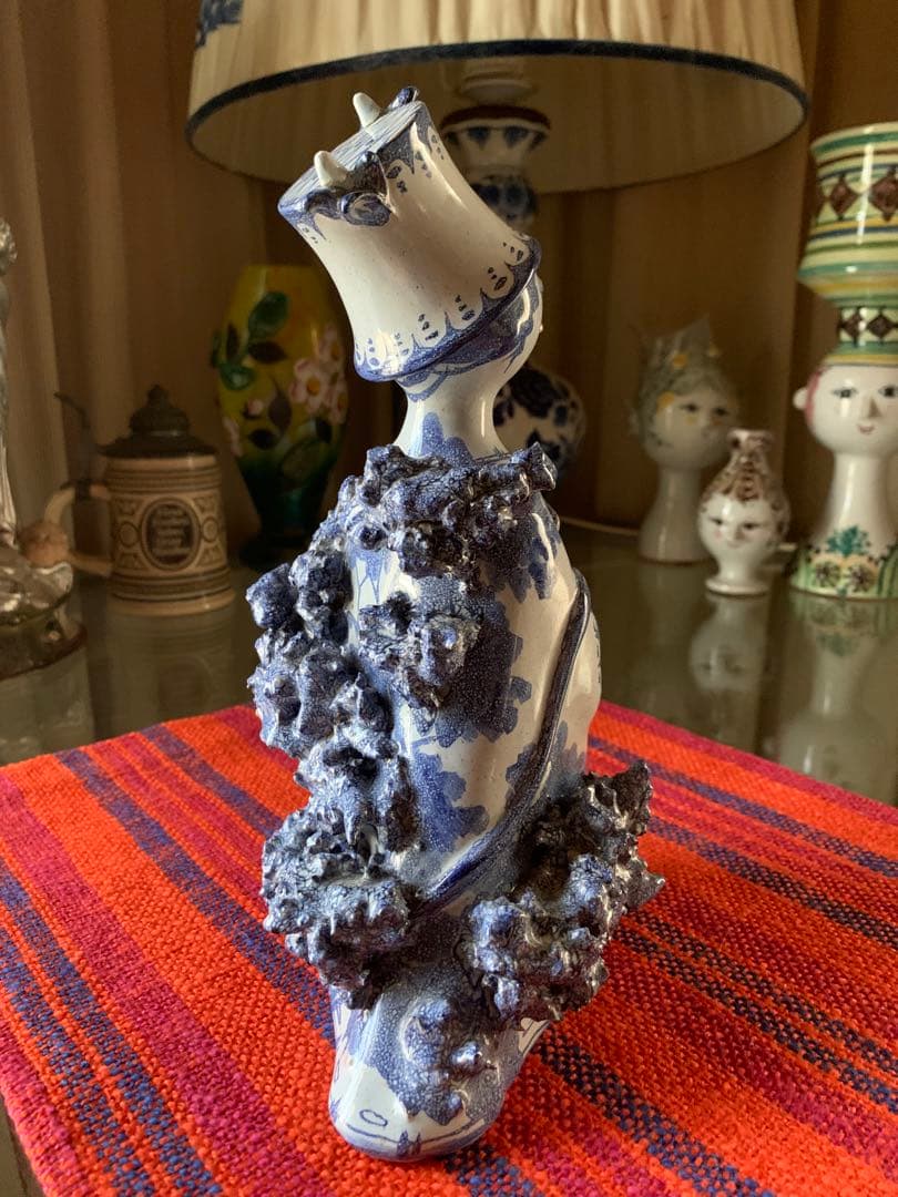 ビヨンヴィンブラッド　ビンテージ1960年スタジオ手書き一点物作品帽子レディー