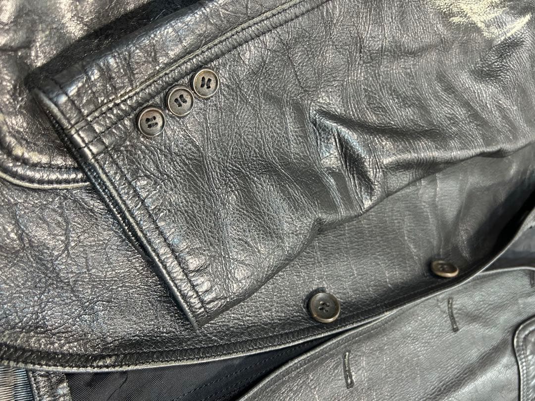 とみです♪ コムデギャルソン　ブラックレザージャケット