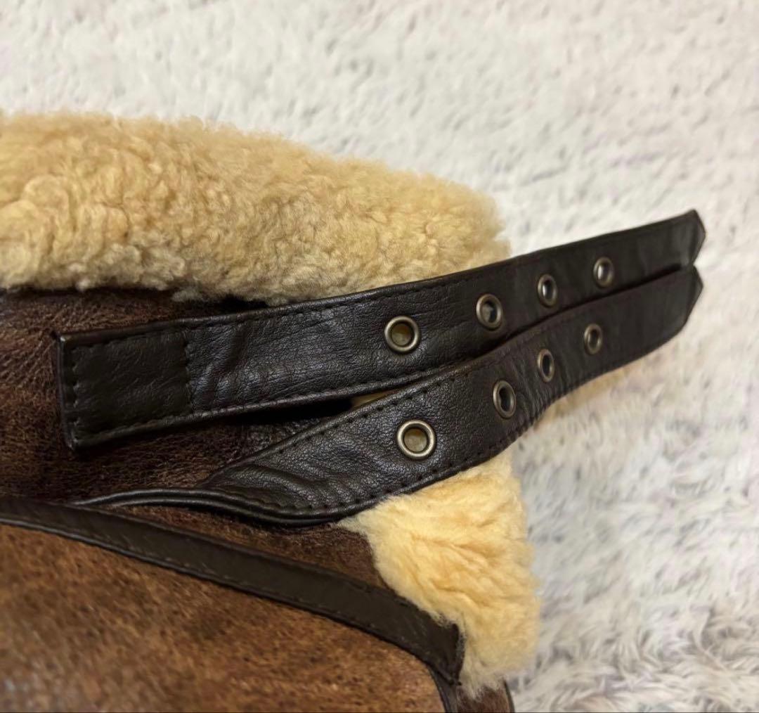 b-3 本革レザー ムートン フライトジャケット