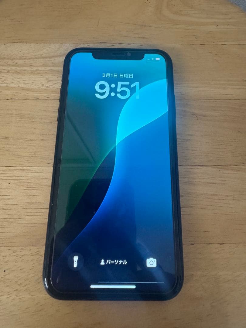 iPhone XR 128GB ブラック ※画面焼けあり／非純正バッテリー