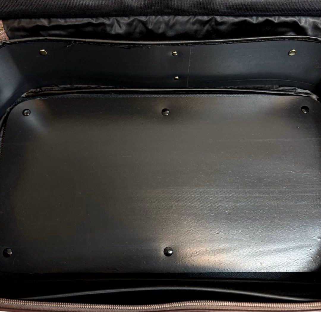 極美品 BURBERRY ボストンバッグ　ノバチェック　2段型PVC レザー鍵付