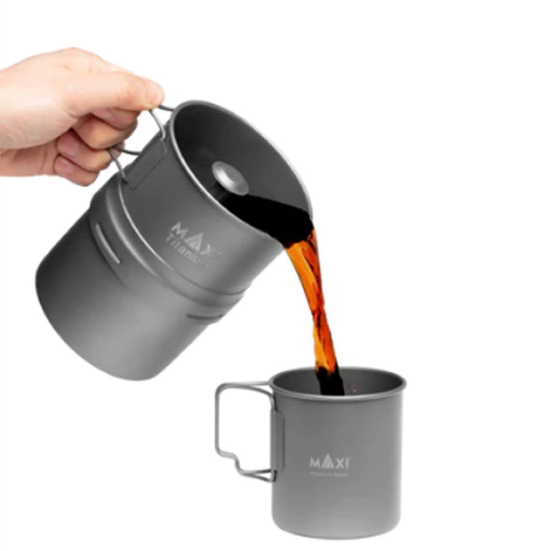 新品 MAXI マキシ チタンコーヒーメーカー 400ml