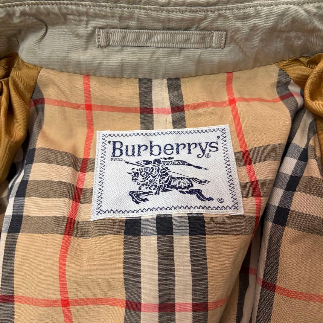 【人気】Burberrys トレンチコート ノバチェック M相当 ベルト付き