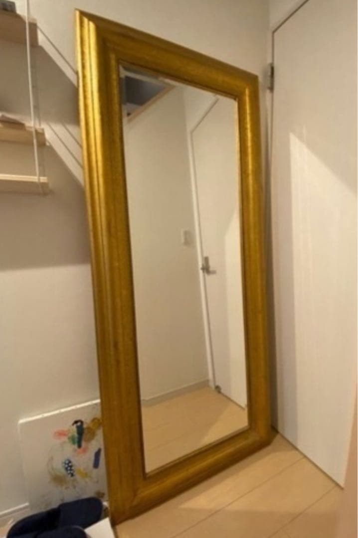 ヴィンテージ風 全身鏡 スタンドミラー 直接引き取り対応可能
