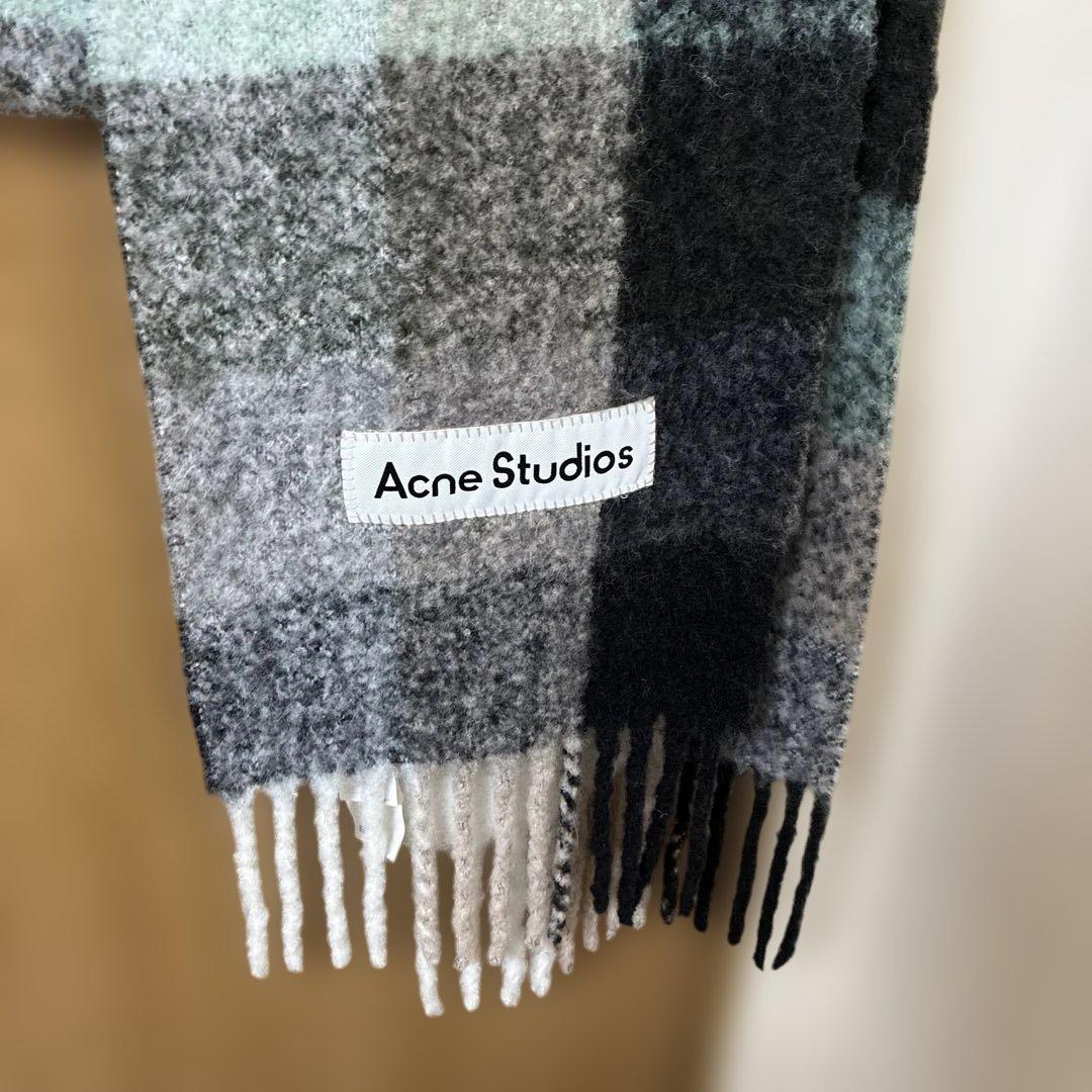 Acne Studios モヘアチェックスカーフ　美品正規品