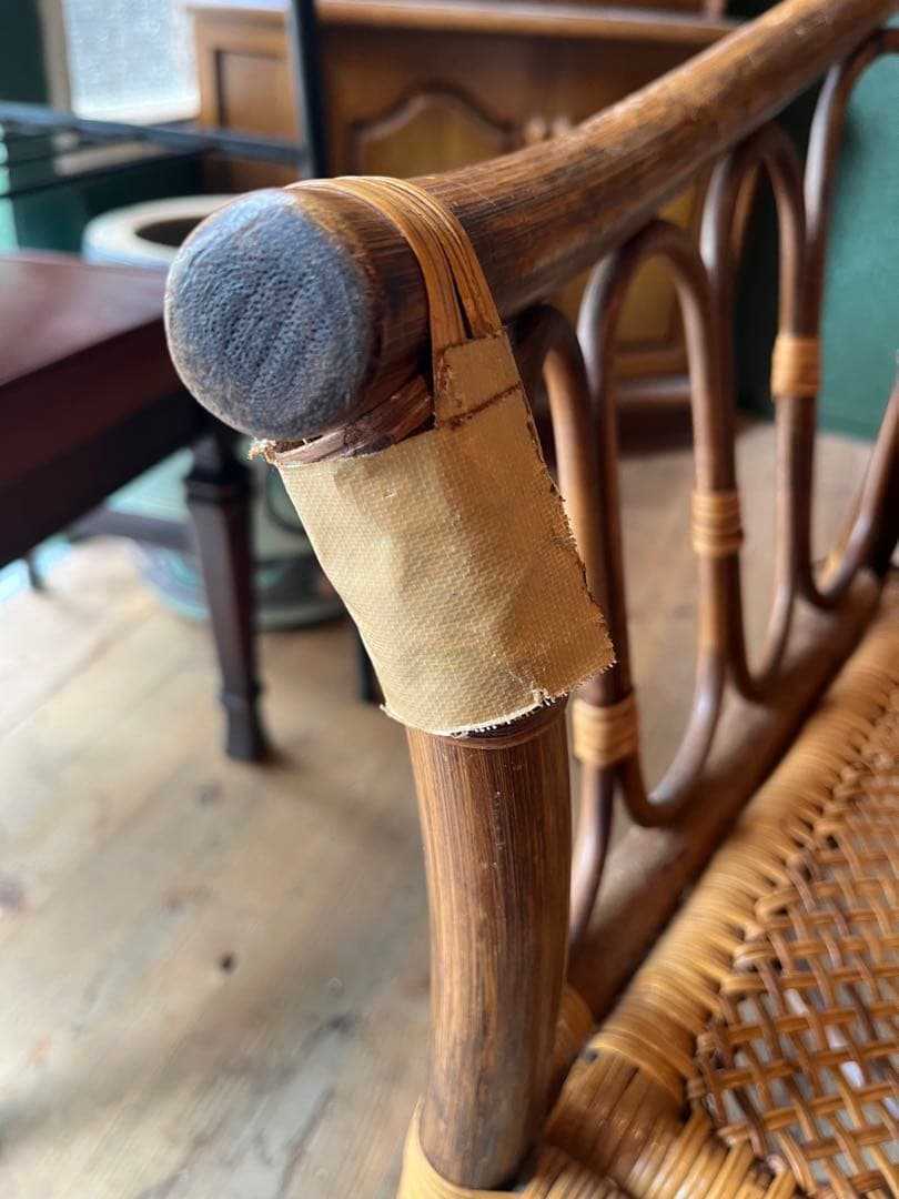 マルニ ラタン 籐 アームチェア 椅子 インテリア