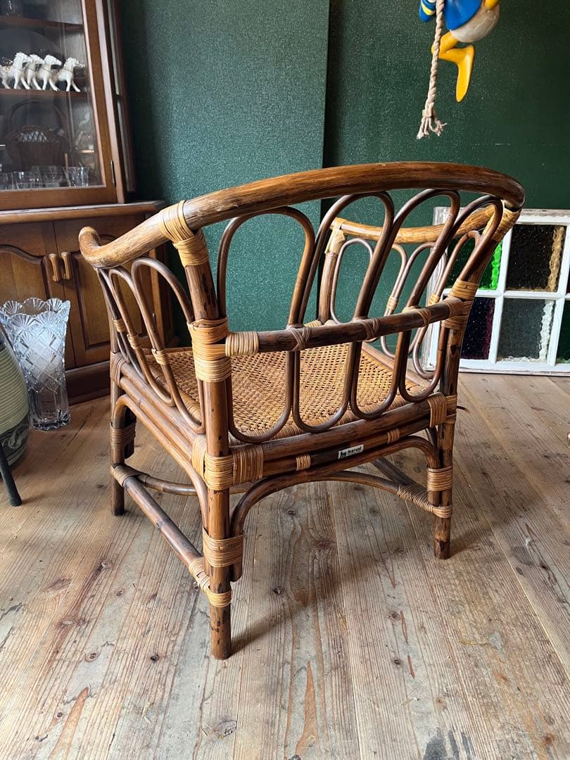 マルニ ラタン 籐 アームチェア 椅子 インテリア