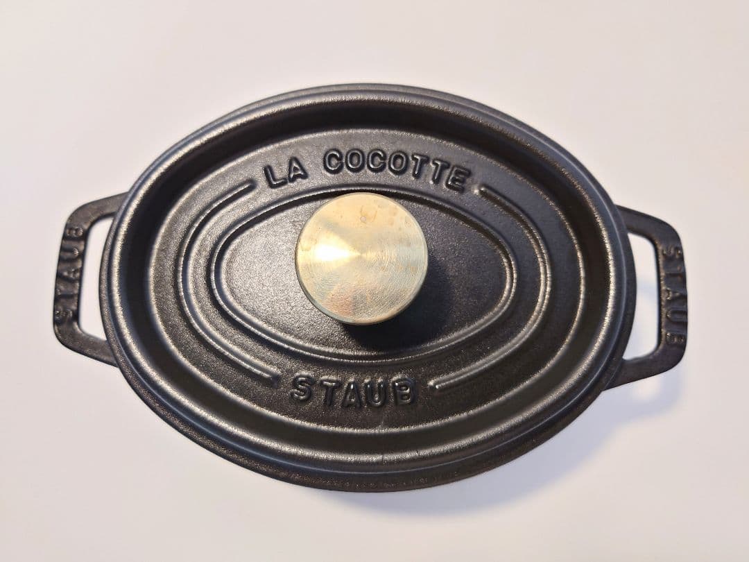 ストウブ ココット オーバル 17cm ブラック