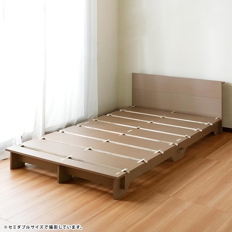 簡単10分組立て！ネジ不要 すのこベッド　シングル【一年保証付】
