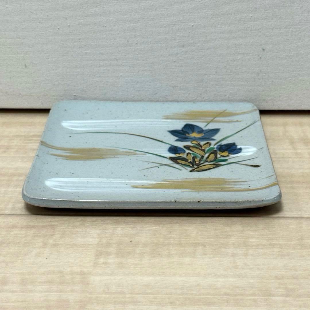 幸兵衛窯 絵替 角銘々皿5客セット 乾山手 手彩色 共箱