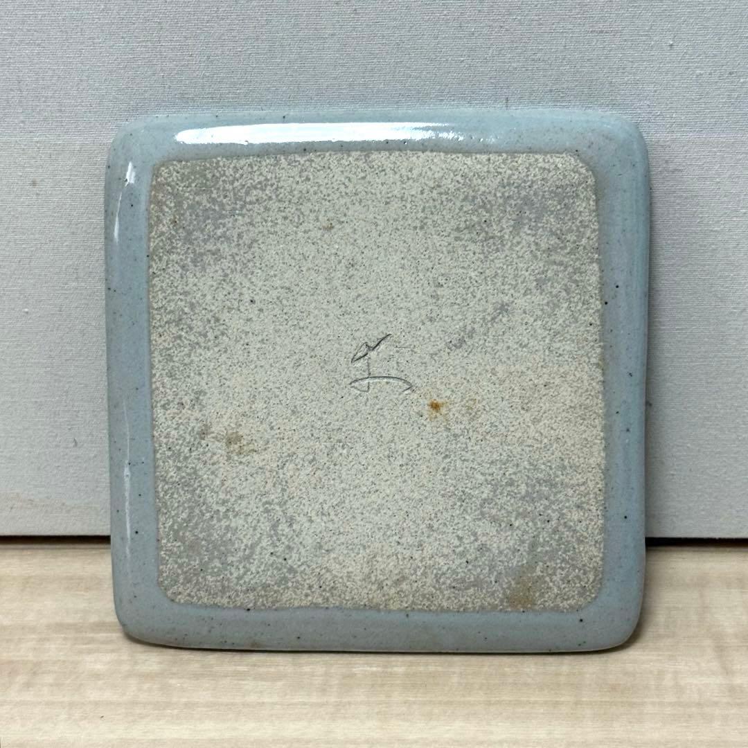 幸兵衛窯 絵替 角銘々皿5客セット 乾山手 手彩色 共箱