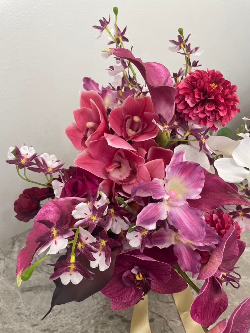 【美品】アーティフィシャルフラワーブーケ＆ブートニア