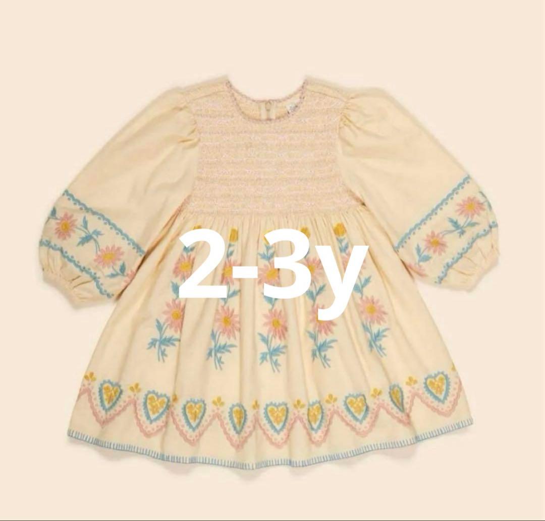 ワンピース Apolina Penny Smock Dress Cashew 2-3y