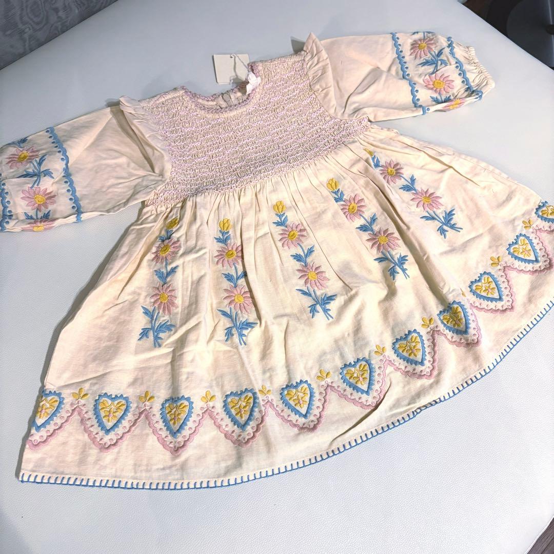 ワンピース Apolina Penny Smock Dress Cashew 2-3y