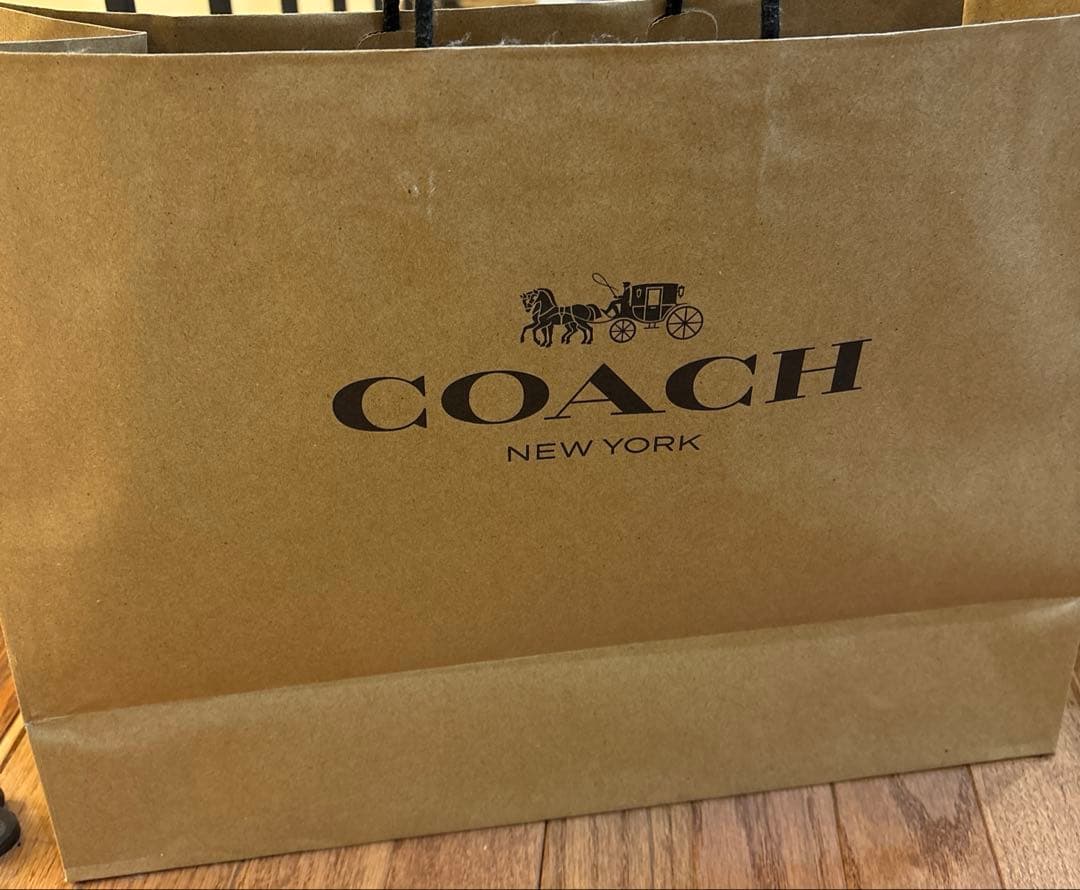 新品同様　COACH ダブルハンドル革製トートバッグ　メンズ&レディース