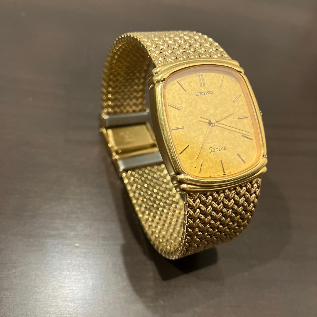 Seiko Dolce ゴールド メッシュバンド　美品