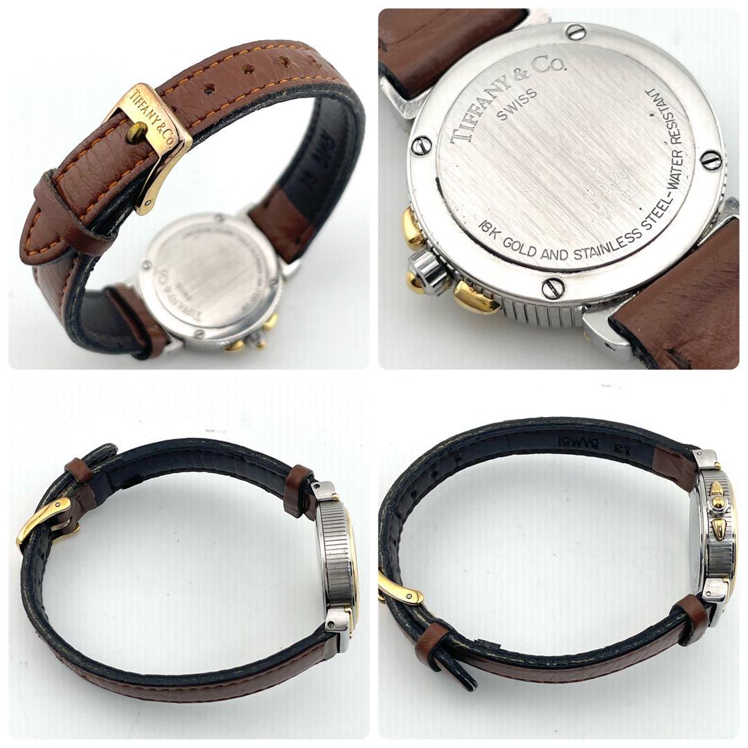 【稼働/新品電池】ティファニー　インタリオ　腕時計　コンビ　ローマン　レディース