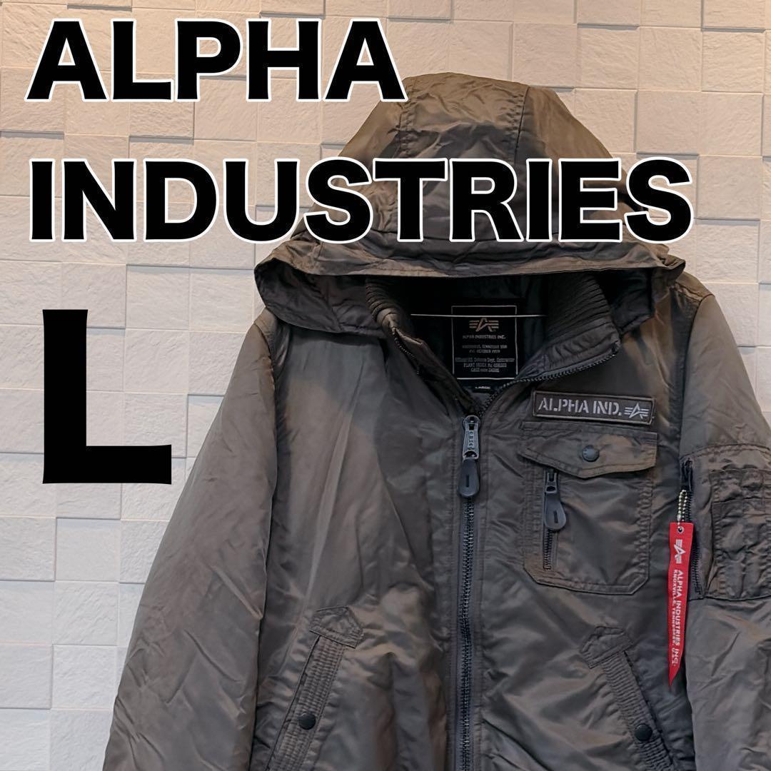 【美品】アルファ ALPHA INDUSTRIES　フライトジャケット　カーキ