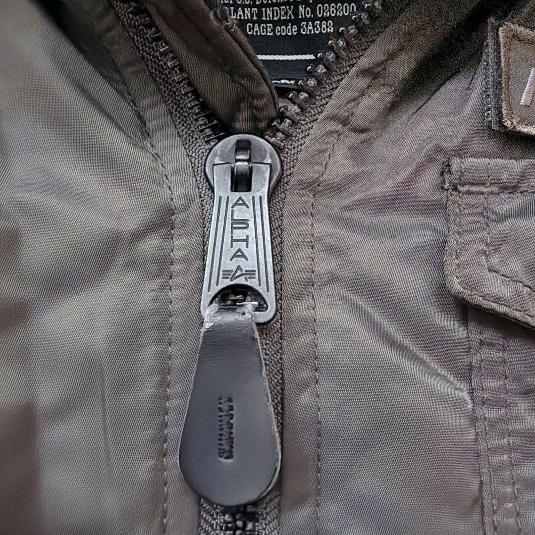 【美品】アルファ ALPHA INDUSTRIES　フライトジャケット　カーキ