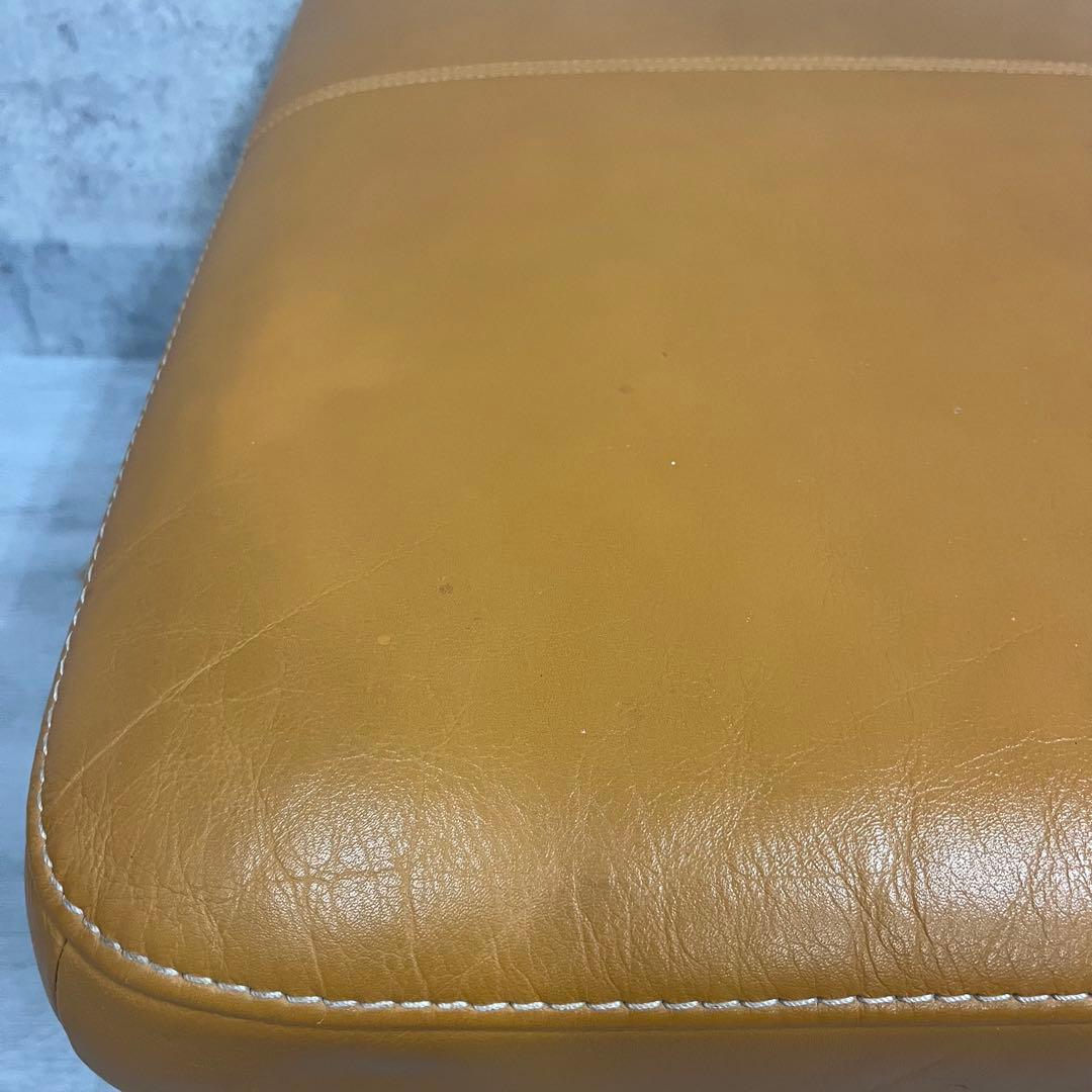 カリモク　オットマン　イエロー