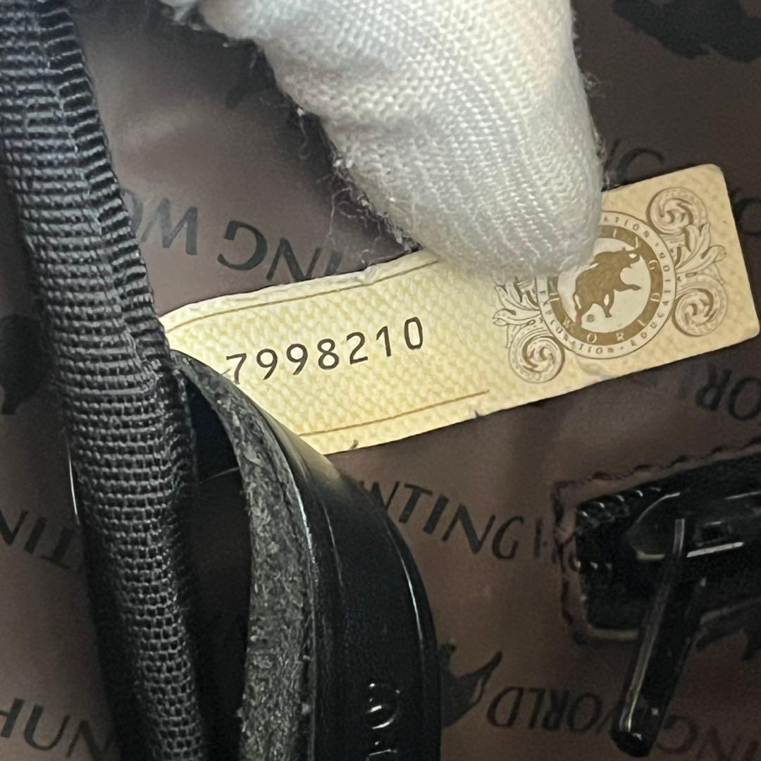 ✨未使用級✨　HUNTING WORLD 　トートバッグ　キャンバス　レザー　黒