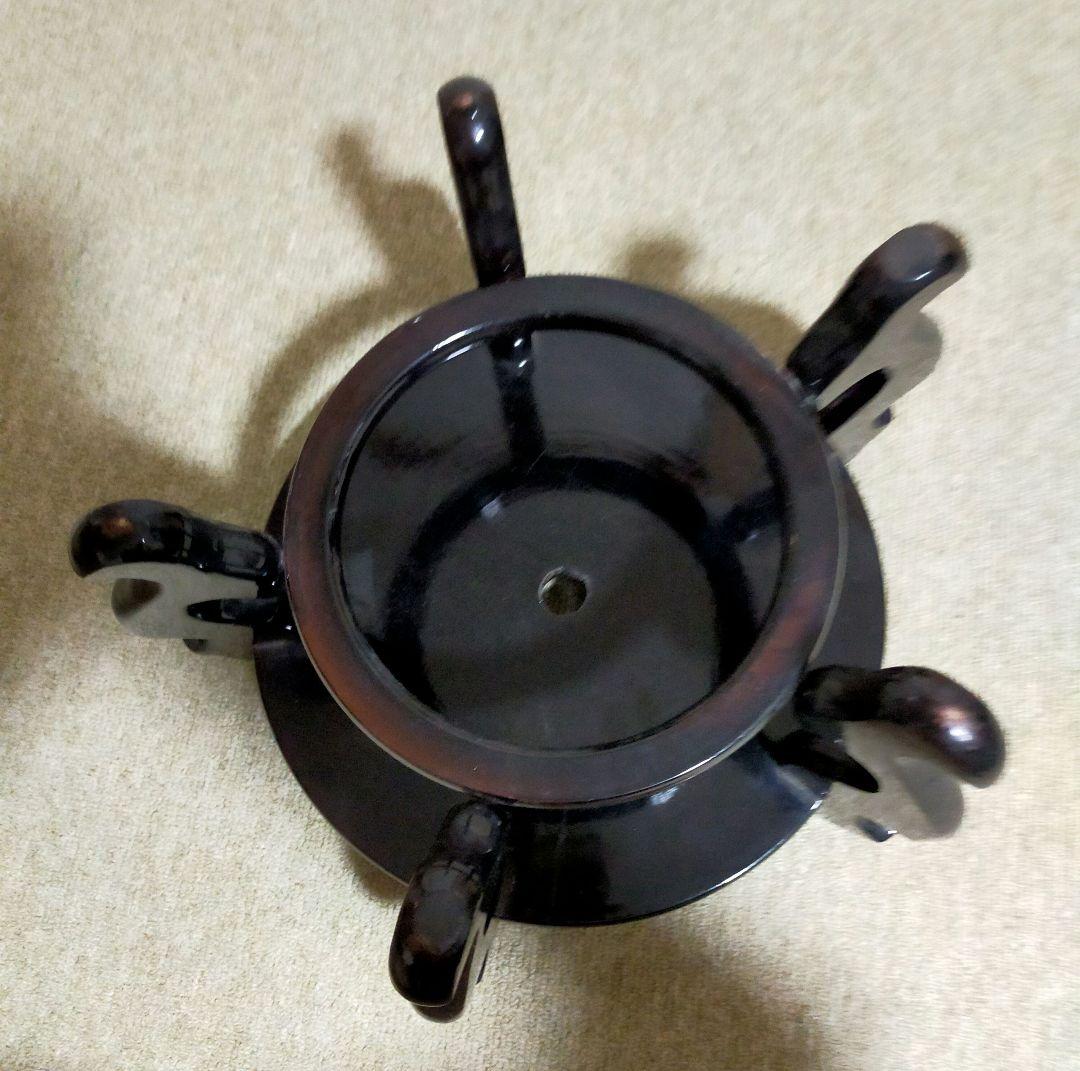 セール✨大型中国木製花台　室内用植物テーブル（31）５本足　お洒落　未使用品