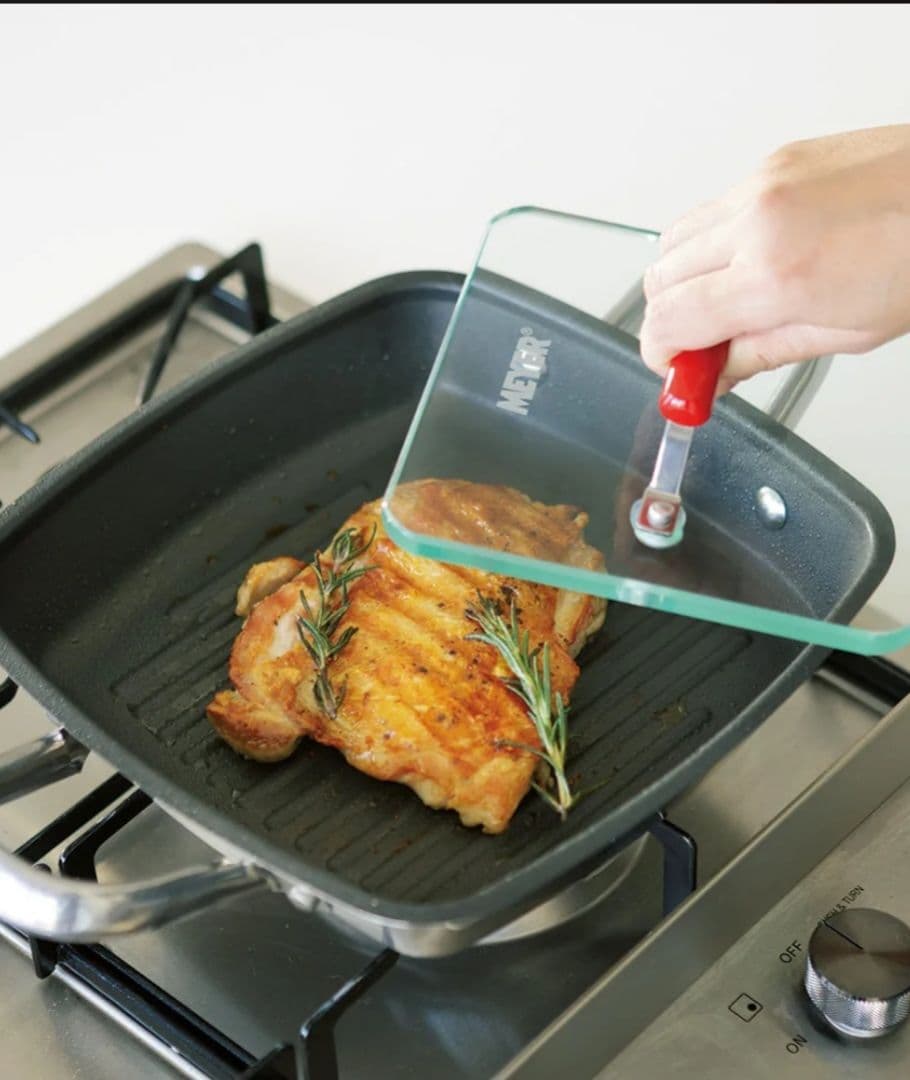 【新品未使用】マイヤー MEYER スクエアグリルパン 24cm 限定レシピ