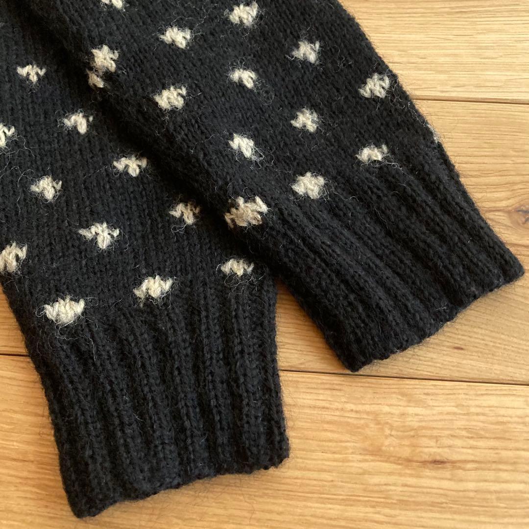 ラルフローレン ノルディック フェアアイル タートルネック ニット M 黒