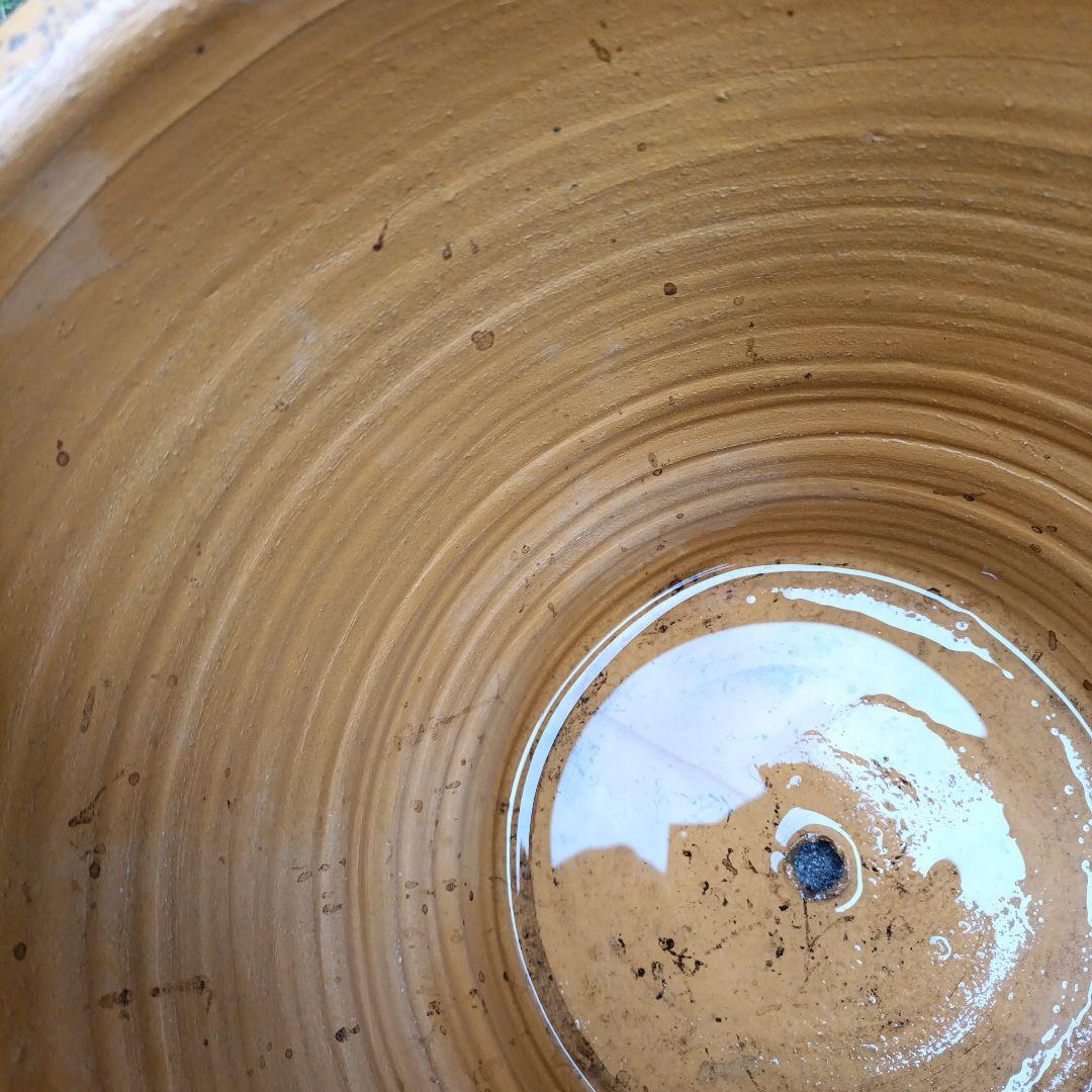 オレンジ色のテラコッタプランター