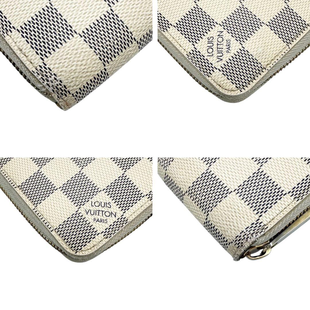 【美品】ルイヴィトン ジッピーウォレット ダミエアズール ラウンドファスナー